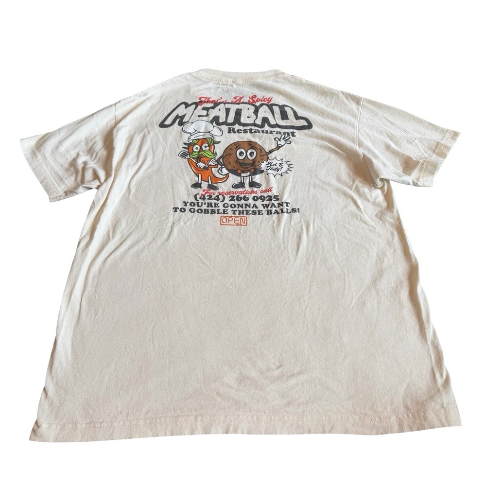 Open 925 T-Shirts Thats A Spicy Meatball Graphic Funny T-Shirt Comedy Tee Large